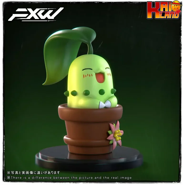 Pokemon Fxw Studio Plant a Chikorita Resin Statue 1 scaled